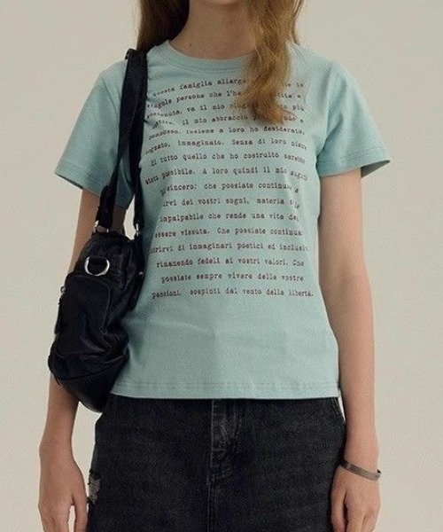 ViViDAY(ビビデー)の「英字プリントショートtシャツ(Tシャツ/カットソー・レディース・グリーン・M)」の10枚目の写真