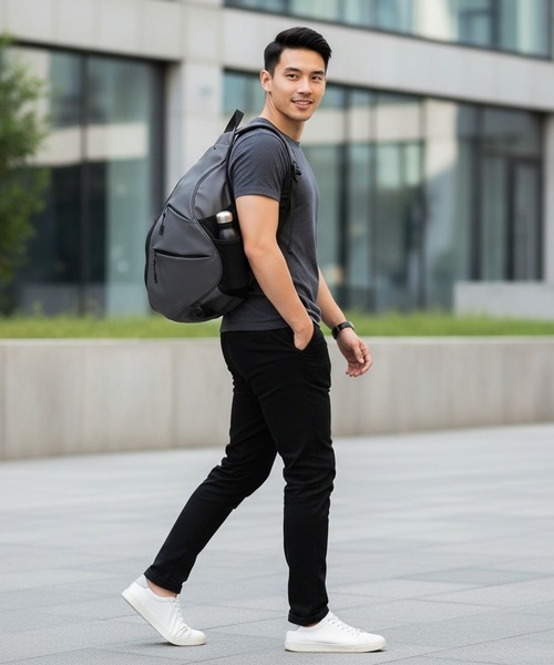 BACKYARD FAMILY(バックヤードファミリー)の「SML エスエムエル THIERRY TECH SHOULDER BAG K904119(ボディバッグ/ウエストポーチ・メンズ・ブラック・FREE)」の8枚目の写真