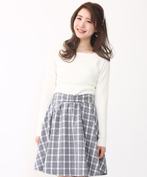 one after another NICE CLAUP | 【4位 SHOP売れ筋　ナイスクラップ】裾フリルワイドリブニット(ニット/セーター)