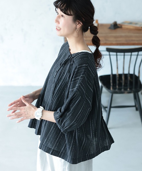 soulberry(ソウルベリー)の「星月夜のブラウス(シャツ/ブラウス・レディース・スミクロ・LL/3L/4L/5L/M/L)」の6枚目の写真