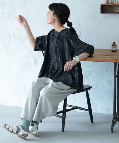 soulberry(ソウルベリー)の「星月夜のブラウス(シャツ/ブラウス・レディース・スミクロ・LL/3L/4L/5L/M/L)」の8枚目の写真