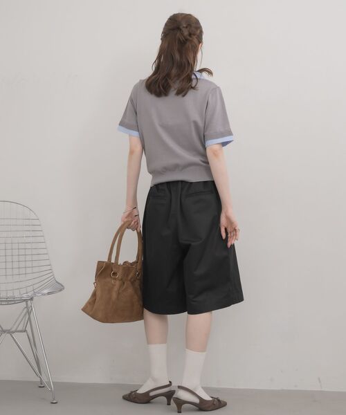 RETRO GIRL(レトロガール)の「タックハーフパンツ(その他パンツ・レディース・ブラック/ブラウン・FREE)」の7枚目の写真