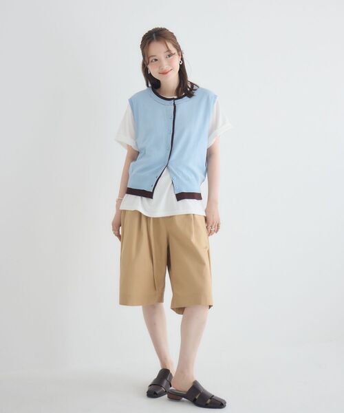 RETRO GIRL(レトロガール)の「タックハーフパンツ(その他パンツ・レディース・ブラック/ブラウン・FREE)」の12枚目の写真