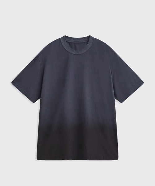 MODE COMMUTER（モードコミューター）の「Gradient Knit Crew Neck S/S T-Shirt（Tシャツ/カットソー・メンズ・グレー/ホワイト・SMALL/MEDIUM/LARGE）」の11枚目の写真