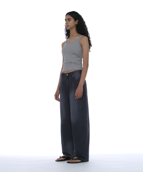 PARTIMENTO WOMEN(パルティメントウィメン)の「ラッチドスリーブレス_メランジ(Tシャツ/カットソー・レディース・その他・SMALL/MEDIUM)」の6枚目の写真