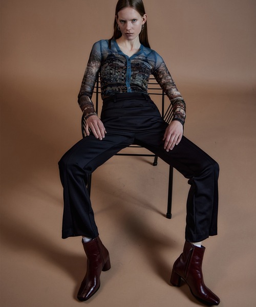 MAISON SPECIAL（メゾンスペシャル）の「Skirt Layered Pants/スカートレイヤードパンツ（その他パンツ・レディース・ブラック/ブラウン・36/38）」の6枚目の写真