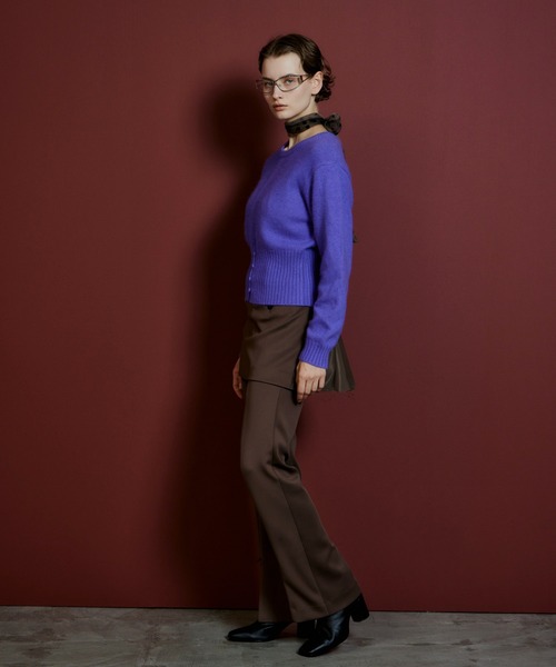MAISON SPECIAL（メゾンスペシャル）の「Skirt Layered Pants/スカートレイヤードパンツ（その他パンツ・レディース・ブラック/ブラウン・36/38）」の12枚目の写真