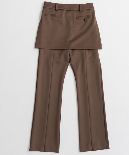 MAISON SPECIAL（メゾンスペシャル）の「Skirt Layered Pants/スカートレイヤードパンツ（その他パンツ・レディース・ブラック/ブラウン・36/38）」の14枚目の写真