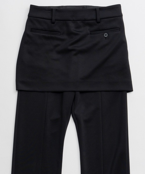 MAISON SPECIAL（メゾンスペシャル）の「Skirt Layered Pants/スカートレイヤードパンツ（その他パンツ・レディース・ブラック/ブラウン・36/38）」の17枚目の写真