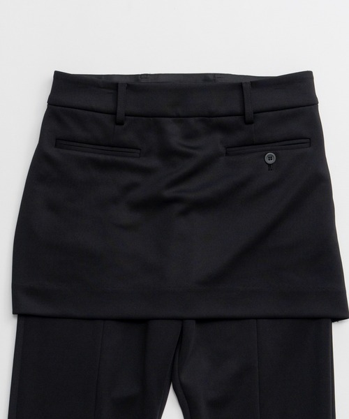 MAISON SPECIAL（メゾンスペシャル）の「Skirt Layered Pants/スカートレイヤードパンツ（その他パンツ・レディース・ブラック/ブラウン・36/38）」の18枚目の写真
