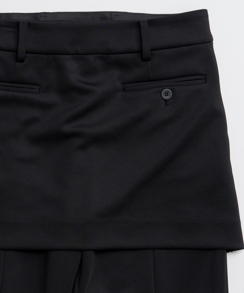 MAISON SPECIAL（メゾンスペシャル）の「Skirt Layered Pants/スカートレイヤードパンツ（その他パンツ・レディース・ブラック/ブラウン・36/38）」の20枚目の写真