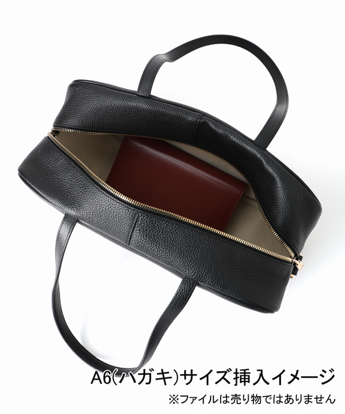 VERMEIL par iena(ヴェルメイユパーイエナ)の「SALCE サルーチェ ARISA GRAIN W34xH17xD12cm 4463250001(ボストンバッグ・レディース・ブラック・FREE)」の16枚目の写真