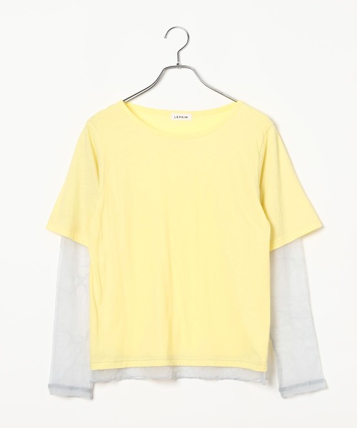 LEPSIM(レプシィム)の「タンク×長袖レイヤード《2点セット》 840060(Tシャツ/カットソー・レディース・ネイビー/チャコールグレー/ブラック・MEDIUM/LARGE)」の5枚目の写真