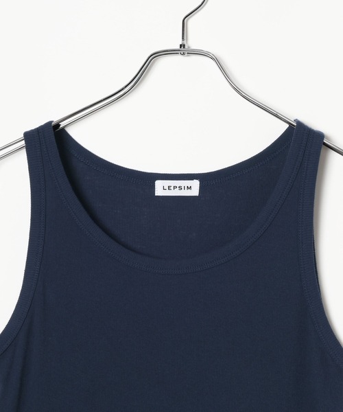LEPSIM(レプシィム)の「タンク×長袖レイヤード《2点セット》 840060(Tシャツ/カットソー・レディース・ネイビー/チャコールグレー/ブラック・MEDIUM/LARGE)」の13枚目の写真