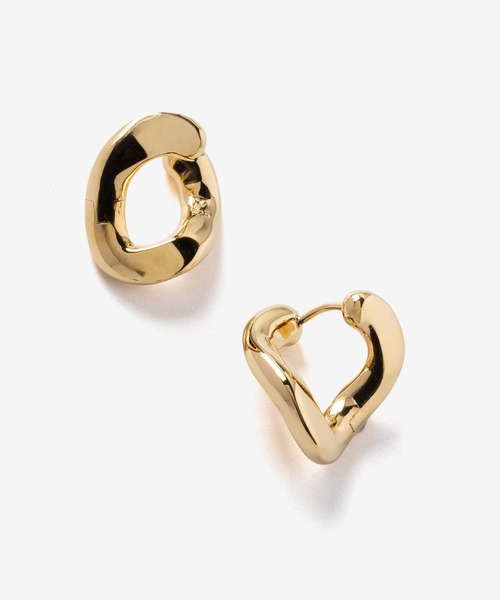 TOM WOOD(トムウッド)の「【TOM WOOD / トムウッド】Dean Hoops Gold / ディーン フープ ピアス ゴールド(ピアス(両耳用)・レディース・ゴールド・FREE)」の2枚目の写真