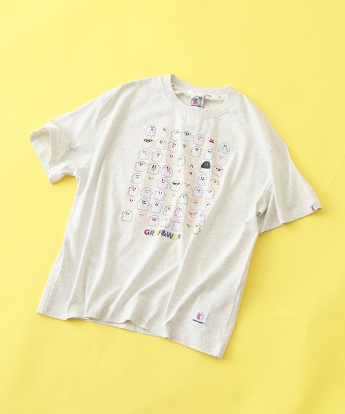 GRAF&WU(グラフアンドユー)の「GRAF&WU/グラフアンドウー キュート56BOOGHOST トリコロールカラーSS/T 半袖(Tシャツ/カットソー・メンズ・オートミール/ブラック・XL/M)」の1枚目の写真