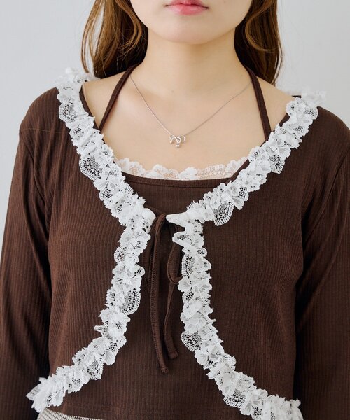 Another Branch olive des olive(アナザーブランチオリーブデオリーブ)の「レース付きキャミソールボレロset(Tシャツ/カットソー・レディース・ブラック/ブラウン/アイボリー・FREE)」の20枚目の写真