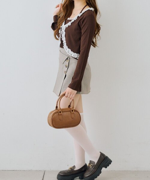 Another Branch olive des olive(アナザーブランチオリーブデオリーブ)の「レース付きキャミソールボレロset(Tシャツ/カットソー・レディース・ブラック/ブラウン/アイボリー・FREE)」の13枚目の写真
