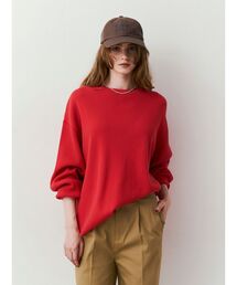 ルーズシルエットワッフルロングスリーブTee