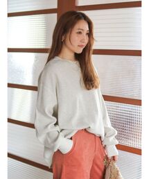 ルーズシルエットワッフルロングスリーブTee