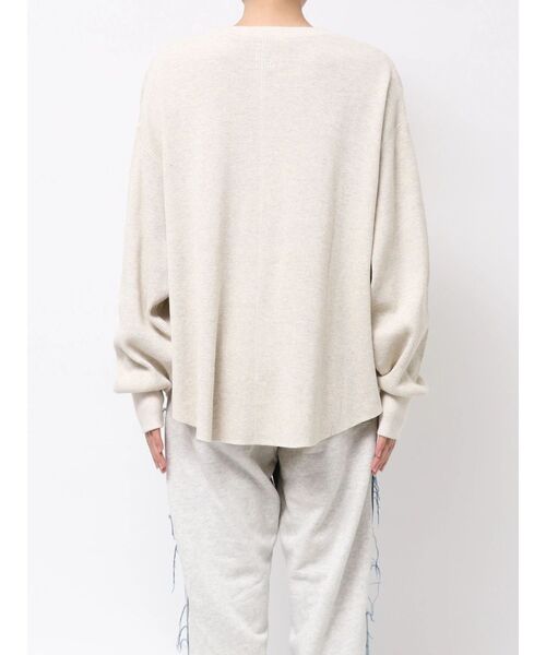 Ungrid(アングリッド)の「ルーズシルエットワッフルロングスリーブTee(Tシャツ/カットソー・レディース・ライトグレー/チャコールグレー/ブラウン/レッド・FREE)」の10枚目の写真