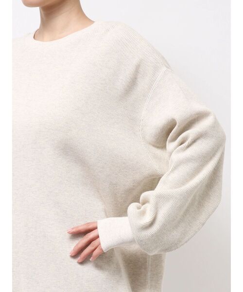 Ungrid(アングリッド)の「ルーズシルエットワッフルロングスリーブTee(Tシャツ/カットソー・レディース・ライトグレー/チャコールグレー/ブラウン/レッド・FREE)」の12枚目の写真