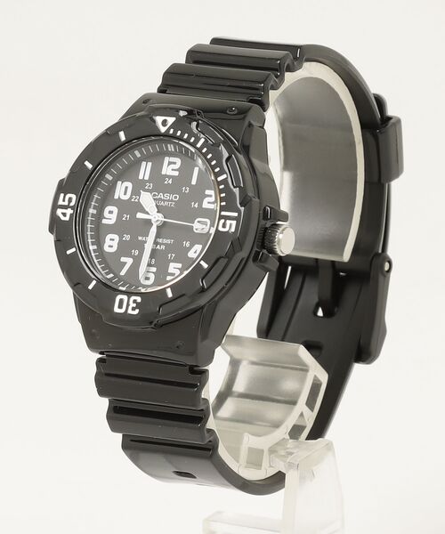 CASIO(カシオ)の「【RE】【CASIO(カシオ)】ダイバーアナログ ミニ 腕時計(アナログ腕時計・レディース・ブラック/ゴールド/ホワイト・FREE)」の1枚目の写真