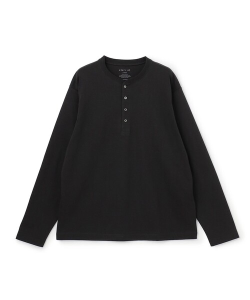 UNFILO(アンフィーロ)の「3シーズンスウェット ヘンリーネックTEE(スウェット・メンズ・ライトグレー系/ネイビー系/ブラック系・SMALL/X-LARGE/MEDIUM/LARGE)」の22枚目の写真