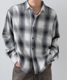 GLOVEHOUSE TC オンブレネルチェック クロップドシャツ 長袖