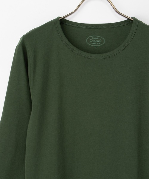 Honeys(ハニーズ)の「オーガニッククルーT(Tシャツ/カットソー・レディース・ブラウン/マスタード/グリーン/ブルー/ボルドー/ピンク系その他2・LL/L/M/S)」の7枚目の写真