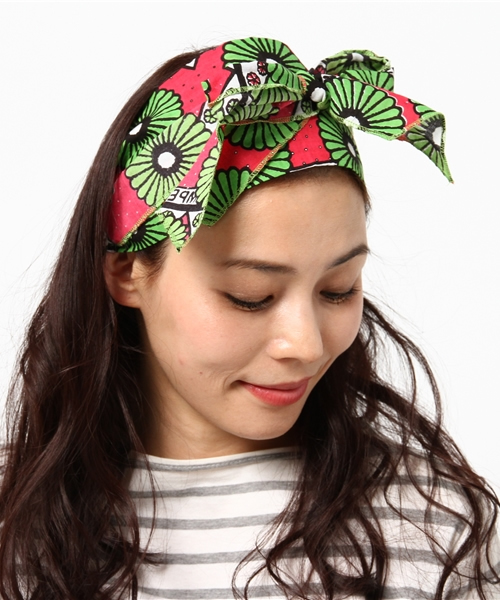 チャイハネ（チャイハネ）の「【チャイハネ】カンガリボンターバン / ヘアバンド（ヘアバンド・レディース・ネイビー/レッド/ターコイズブルー・FREE）」の12枚目の写真