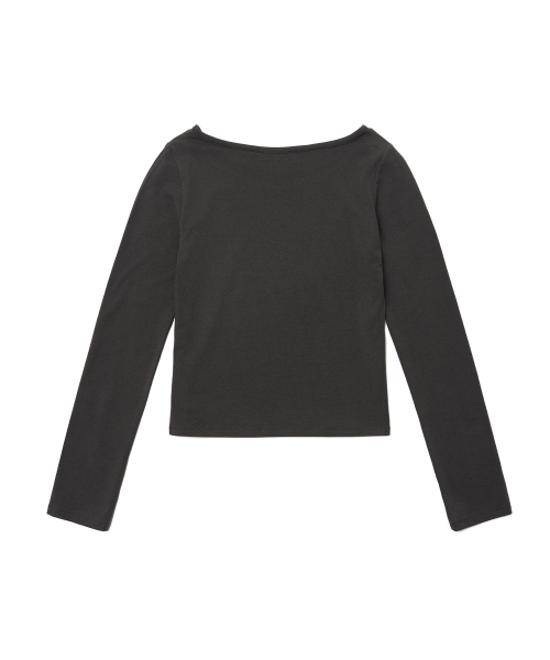 TTUDEMENT（トュードメント）の「HALTER-NECK LAYERED T-SHIRT_CHARCOAL（Tシャツ/カットソー・レディース・その他・FREE）」の6枚目の写真