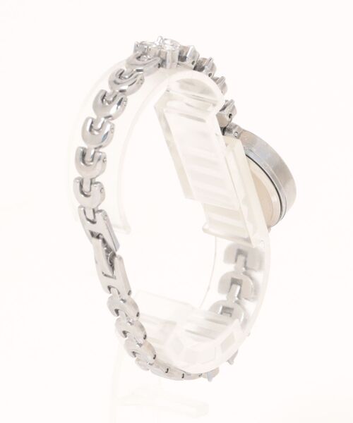 Burner（バーナー）の「【lux sea jewelry（ラックス・シー・ジュエリー）】ビジューリーフ ラウンドブレスレット腕時計 lux-anawatch-15-6【RBTS】（アナログ腕時計・レディース・シルバー・FREE）」の2枚目の写真