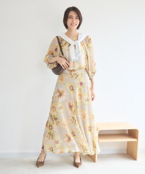 KATHARINE ROSS(キャサリンロス)の「チェスフラワープリントブラウス(シャツ/ブラウス・レディース・イエロー/ブラック・FREE)」の13枚目の写真