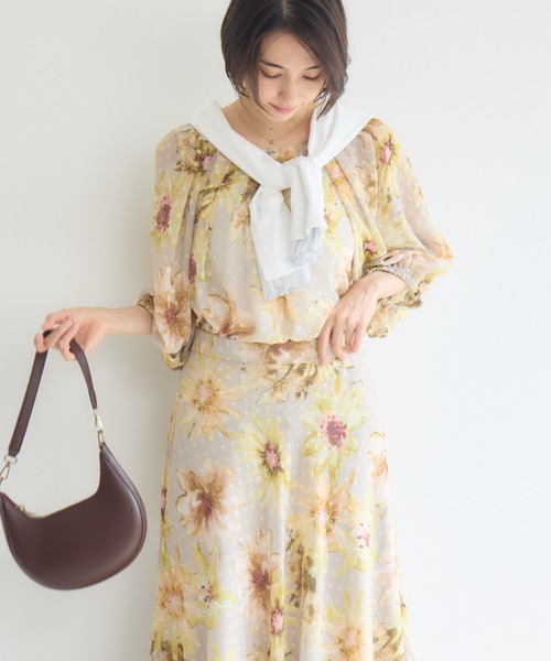 KATHARINE ROSS(キャサリンロス)の「チェスフラワープリントブラウス(シャツ/ブラウス・レディース・イエロー/ブラック・FREE)」の11枚目の写真