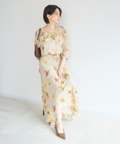 KATHARINE ROSS(キャサリンロス)の「チェスフラワープリントブラウス(シャツ/ブラウス・レディース・イエロー/ブラック・FREE)」の16枚目の写真