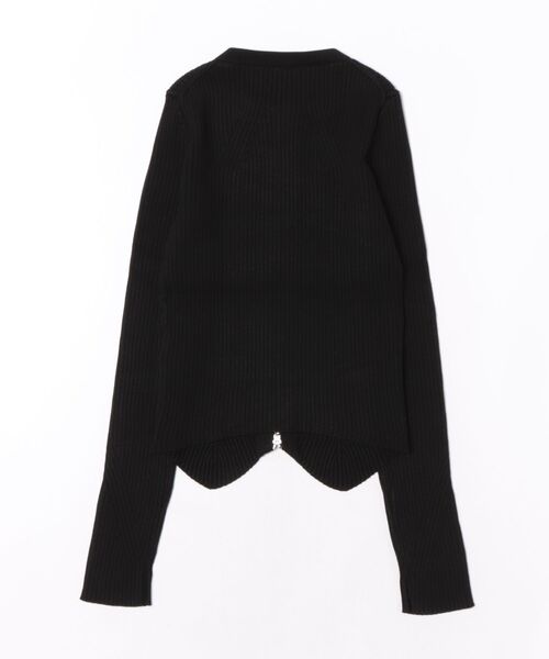 ALLSAINTS(オールセインツ)の「CRUZ DUAL ZIP RIBBED CARDIGAN | CRUZ DUAL ジップ リブ カーディガン(カーディガン/ボレロ・レディース・ブラック・XS/S/M)」の8枚目の写真