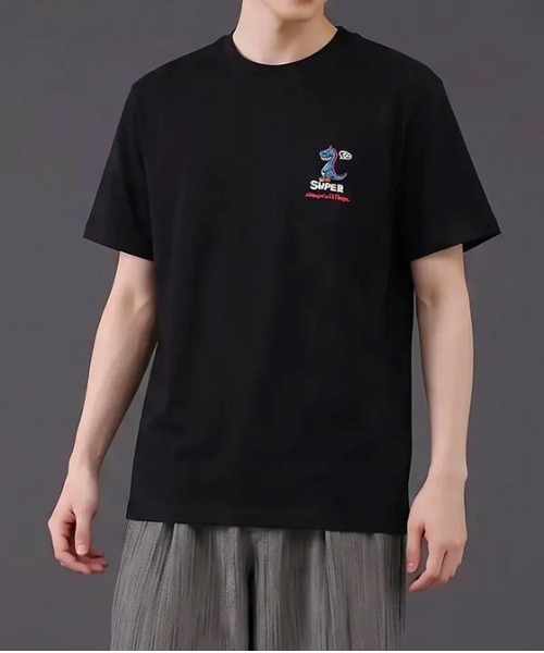 revertical(リバーティカル)の「ダイナソー キャラクター アートグラフィック バックプリント 半袖Tシャツ(Tシャツ/カットソー・メンズ・ホワイト/ブラック・LARGE/MEDIUM)」の8枚目の写真