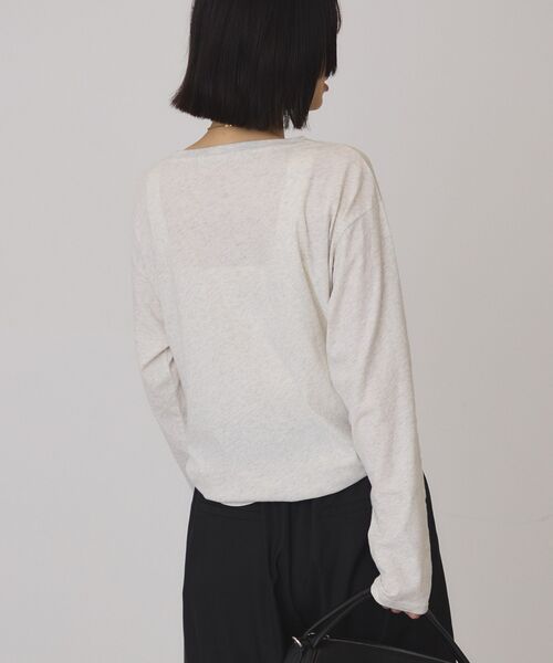 AMERICAN HOLIC(アメリカンホリック)の「シアープリントロンT(Tシャツ/カットソー・レディース・ネイビー/オフホワイト/ホワイト系その他・FREE)」の9枚目の写真