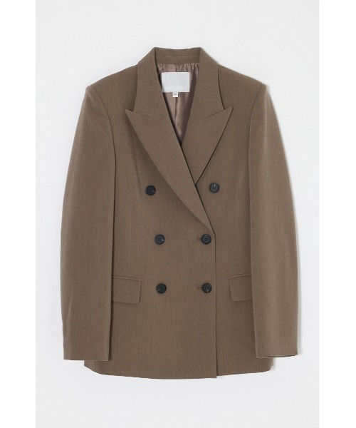 MOUSSY(マウジー)の「【26年AW新作】【セットアップ対応】DOUBLE BREASTED ジャケット(その他アウター・レディース・グレー/ダークネイビー/ブラウン・1/2)」の18枚目の写真