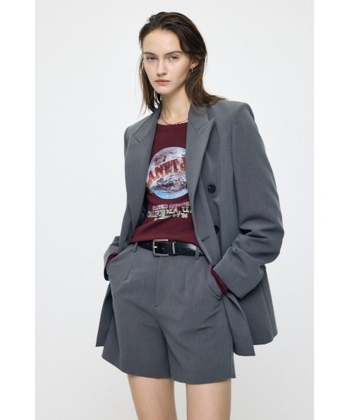 MOUSSY(マウジー)の「【26年AW新作】【セットアップ対応】DOUBLE BREASTED ジャケット(その他アウター・レディース・グレー/ダークネイビー/ブラウン・1/2)」の4枚目の写真