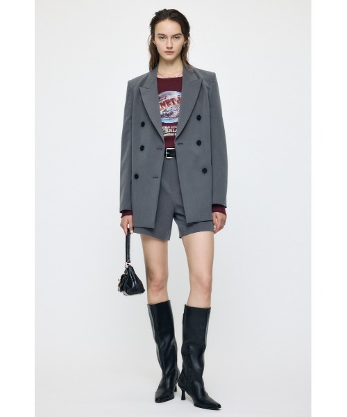 MOUSSY(マウジー)の「【26年AW新作】【セットアップ対応】DOUBLE BREASTED ジャケット(その他アウター・レディース・グレー/ダークネイビー/ブラウン・1/2)」の5枚目の写真