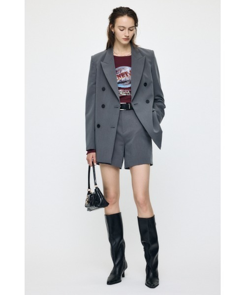 MOUSSY(マウジー)の「【26年AW新作】【セットアップ対応】DOUBLE BREASTED ジャケット(その他アウター・レディース・グレー/ダークネイビー/ブラウン・1/2)」の6枚目の写真