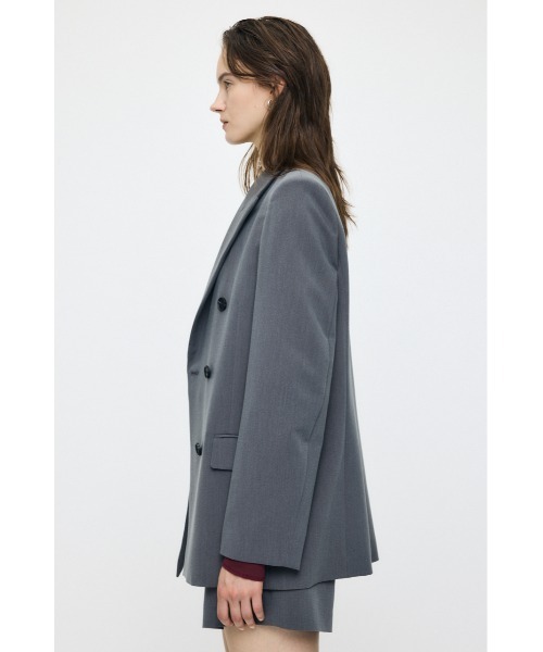 MOUSSY(マウジー)の「【26年AW新作】【セットアップ対応】DOUBLE BREASTED ジャケット(その他アウター・レディース・グレー/ダークネイビー/ブラウン・1/2)」の9枚目の写真