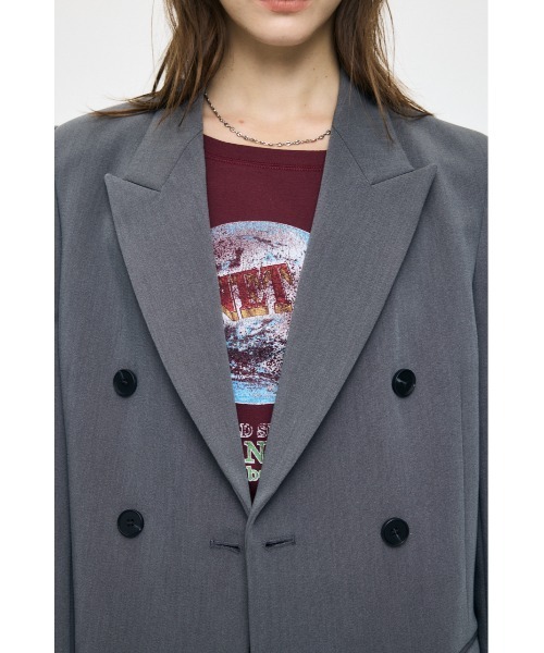MOUSSY(マウジー)の「【26年AW新作】【セットアップ対応】DOUBLE BREASTED ジャケット(その他アウター・レディース・グレー/ダークネイビー/ブラウン・1/2)」の11枚目の写真