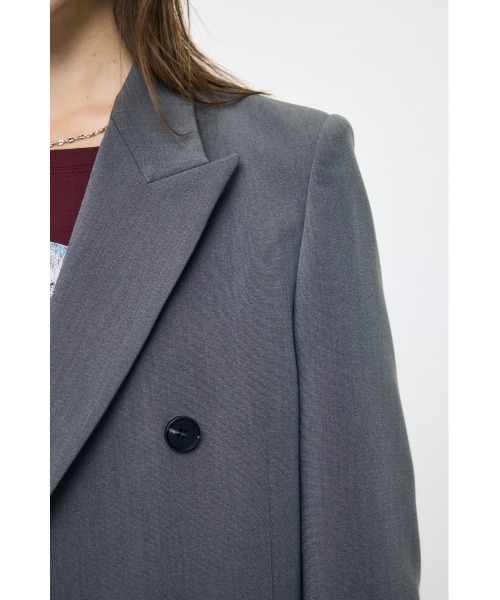 MOUSSY(マウジー)の「【26年AW新作】【セットアップ対応】DOUBLE BREASTED ジャケット(その他アウター・レディース・グレー/ダークネイビー/ブラウン・1/2)」の12枚目の写真