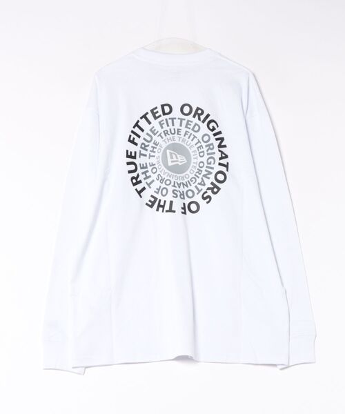 NEW ERA(ニューエラ)の「NEW ERA/ニューエラ LS CT TEE CIRCLEOOTTF ロンT 15129369/15129371(Tシャツ/カットソー・メンズ・ブラック/ホワイト・L/M/XL/XXL)」の4枚目の写真