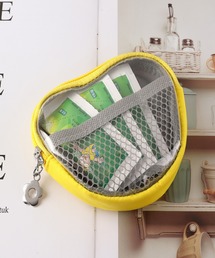 Pochi Pouch（ポチポーチ）の「Pochi Pouch/【選べる2タイプ】クリア×メッシュ コスメポーチ / フラワーチャーム付き クリアポーチ（ポーチ）」