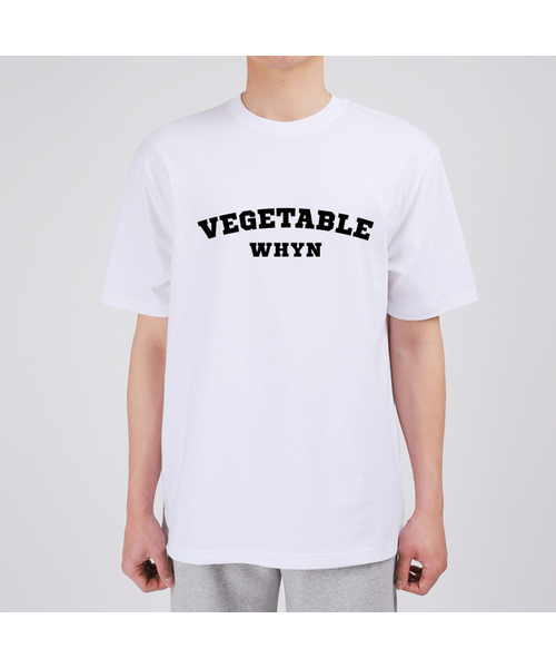 WHYN(ワイエヌ)の「野菜 半袖Tシャツ F04BRD_WBX11009(Tシャツ/カットソー・メンズ・ブルー/ホワイト/ブラック/グレー系その他・S/XL/L/M)」の2枚目の写真
