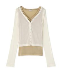 CLANE/クラネ/CURVED NECK LAYERED SET